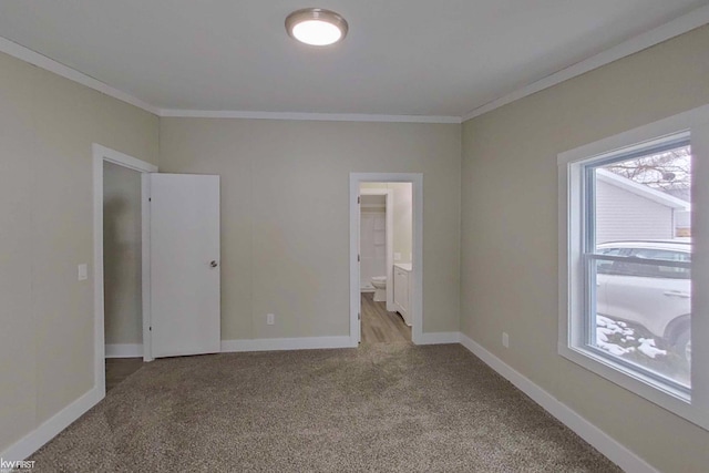 interior space featuring ornamental molding