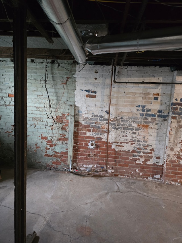 view of basement