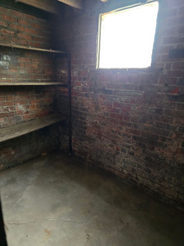 view of basement