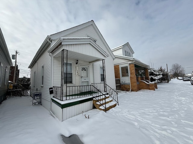 view of front of home