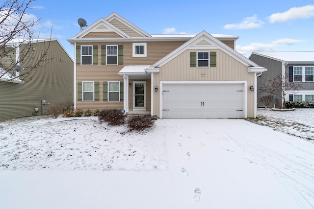 view of front of house featuring a garage