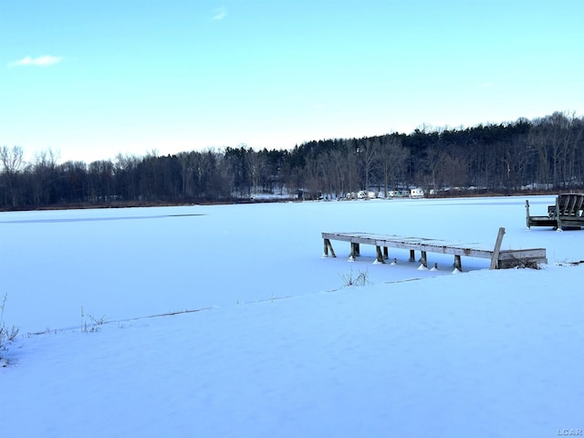 view of dock