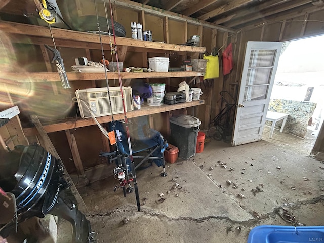 view of storage room