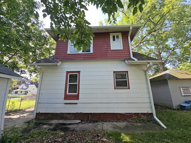 view of rear view of property