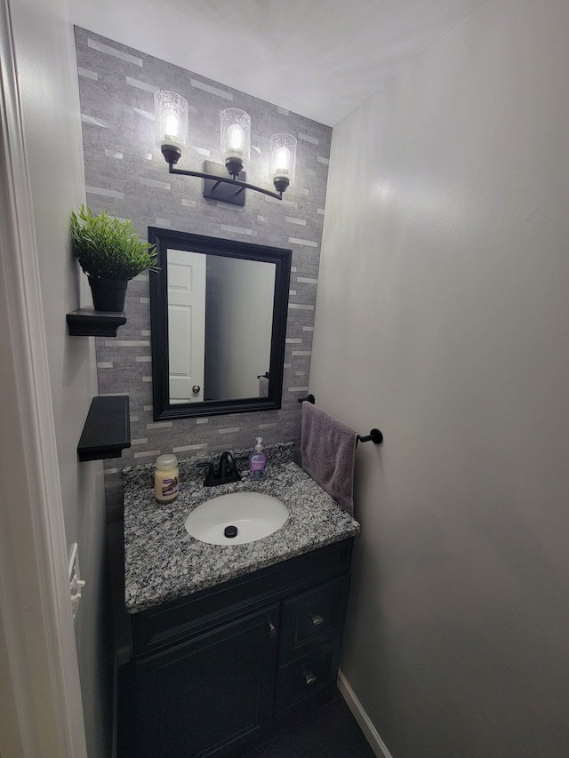 bathroom featuring vanity