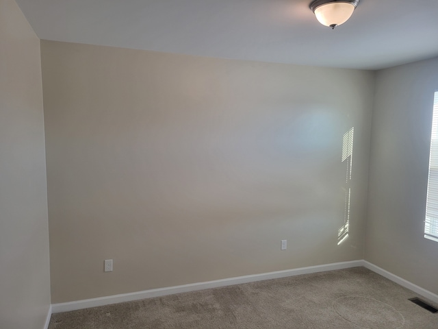 view of carpeted empty room