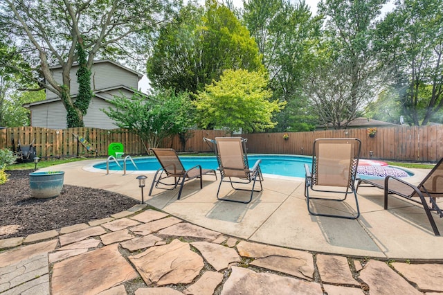 view of pool with a patio area