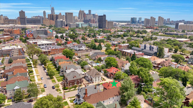 birds eye view of property