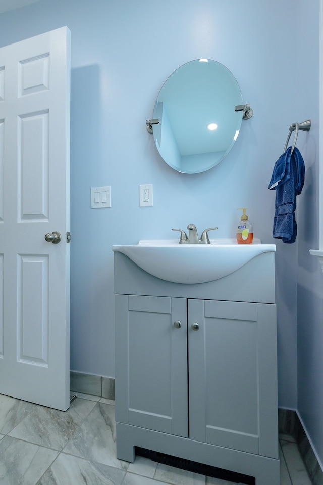 bathroom with vanity