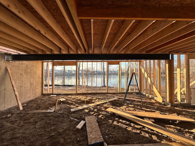 837 Preserve Ln, White Lake, MI 48386 - misc room with a water view