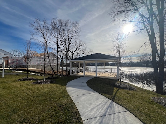 837 Preserve Ln, White Lake, MI 48386 - view of property's community featuring a gazebo and a yard