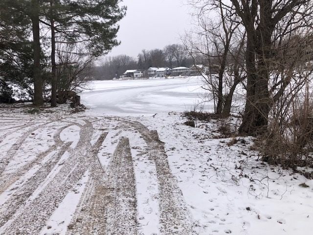 view of snowy yard