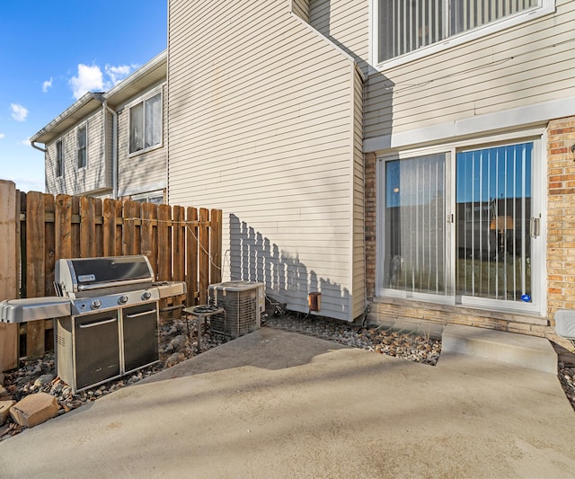 view of home's exterior featuring a patio area