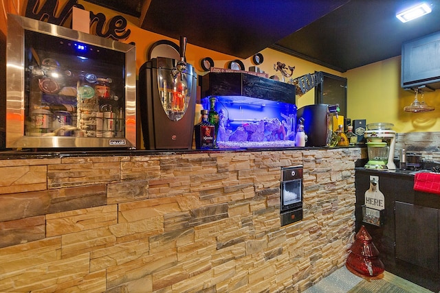 view of bar