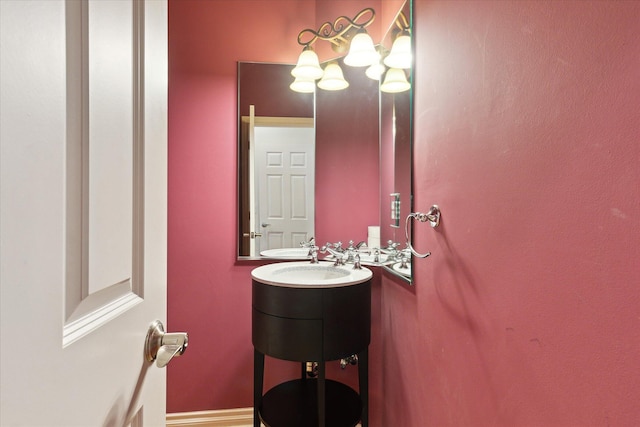 bathroom with vanity