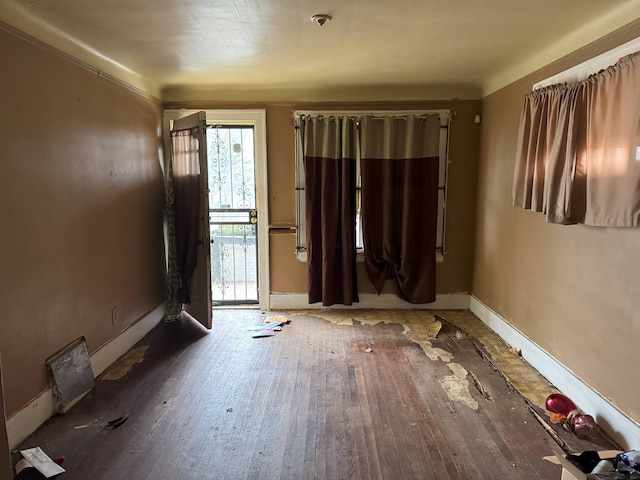 interior space featuring hardwood / wood-style floors