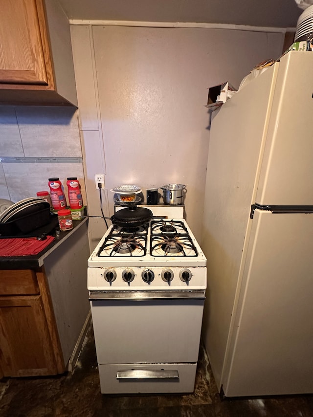 kitchen with white appliances