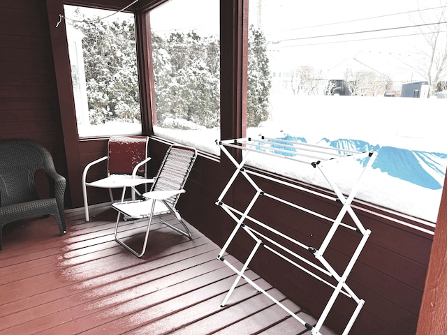 view of sunroom / solarium