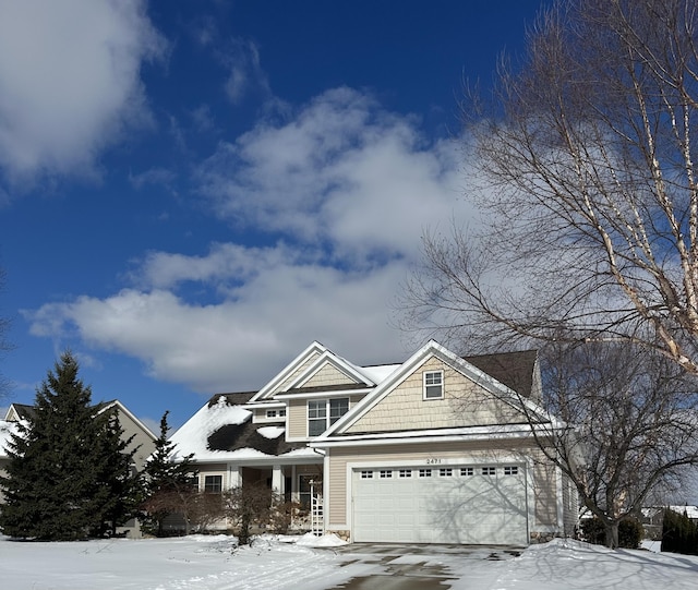 view of front of home featuring driveway