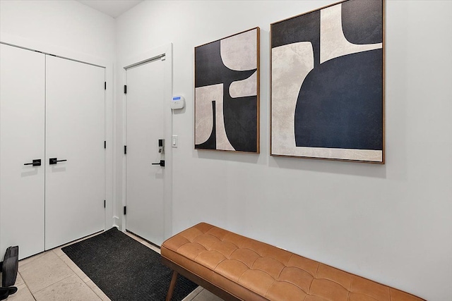 view of tiled entryway