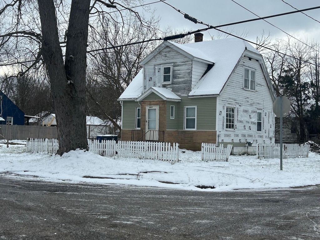 view of cape cod home