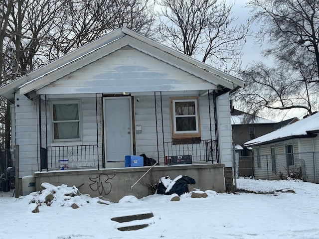 view of bungalow-style home