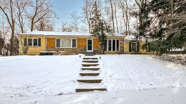 view of ranch-style house