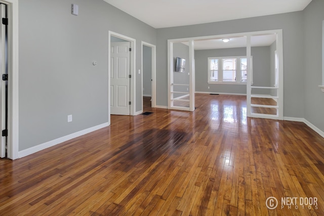 interior space featuring dark hardwood / wood-style floors