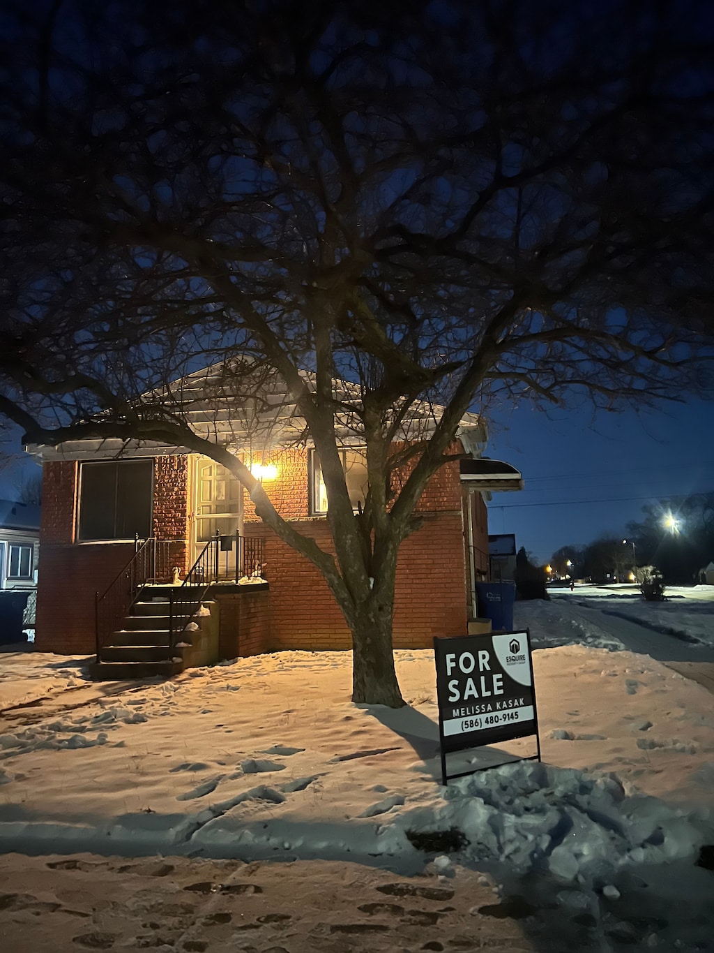 view of snowy exterior