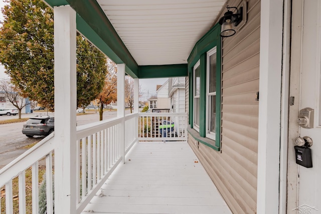 balcony with covered porch