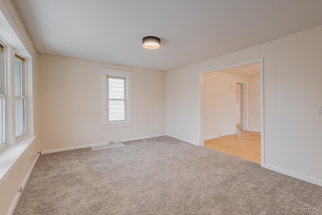 view of carpeted empty room