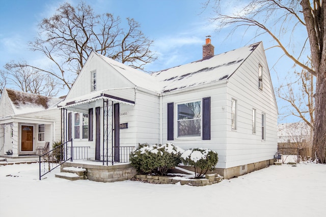 view of bungalow-style home