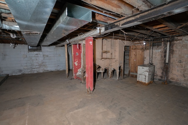 view of basement