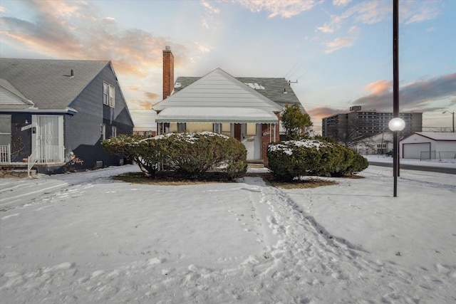 view of bungalow-style home