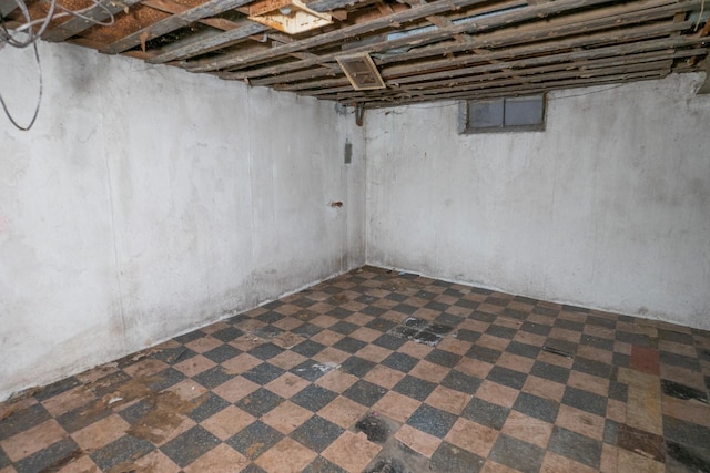 view of basement