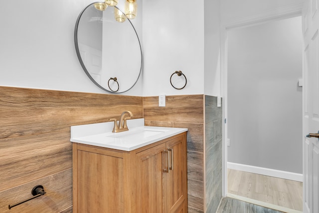 bathroom featuring vanity