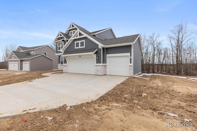 view of craftsman inspired home