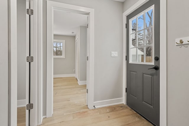 interior space featuring light hardwood / wood-style flooring