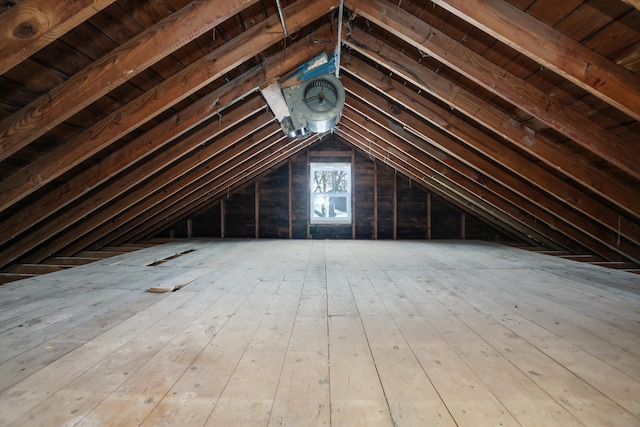 view of attic