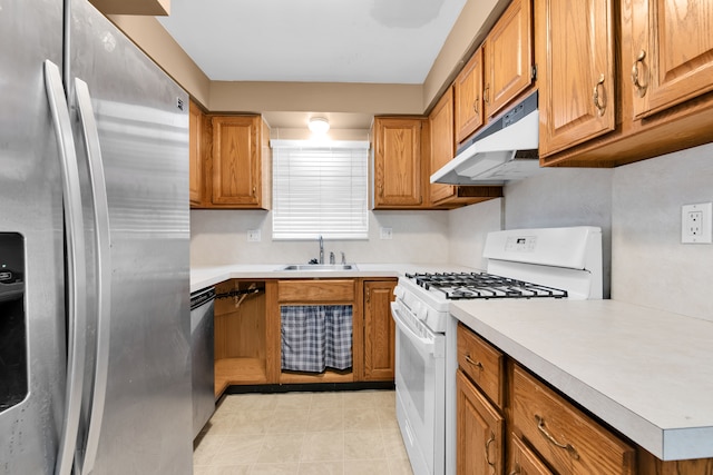 kitchen featuring sink and stainless steel appliances