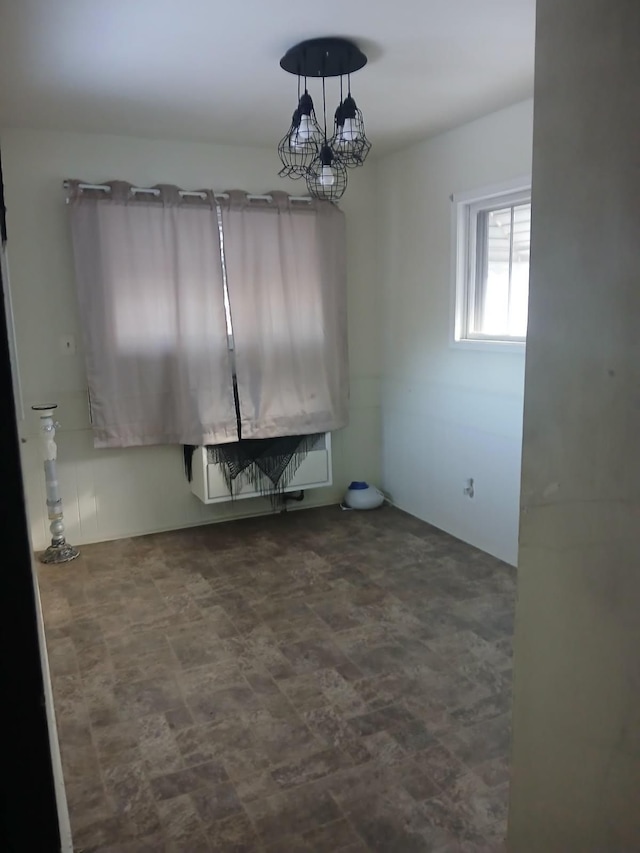 view of unfurnished dining area