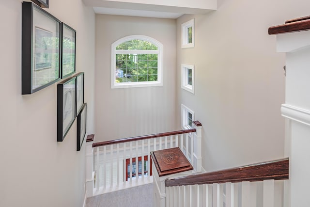 view of stairway