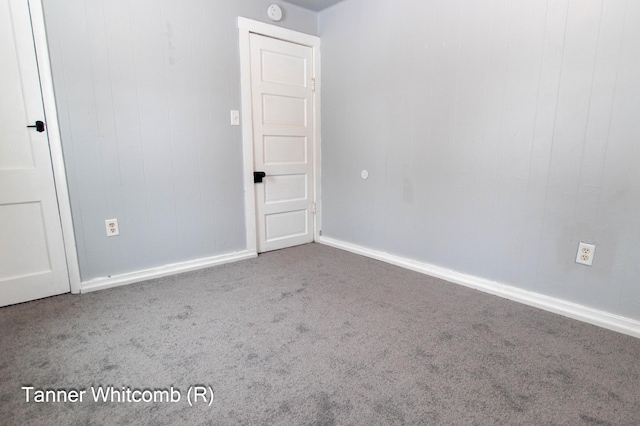 view of carpeted empty room