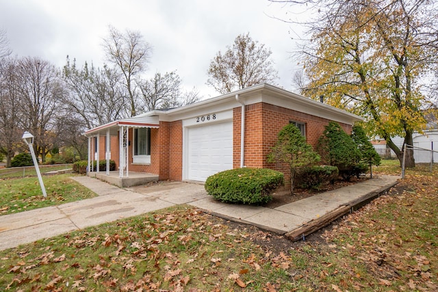 view of property exterior with a garage