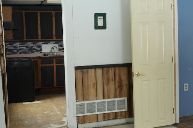 kitchen featuring dishwasher and sink