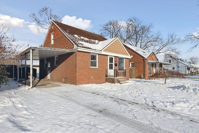 view of front of property