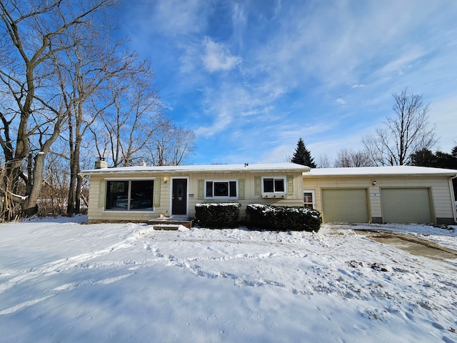 ranch-style house with a garage