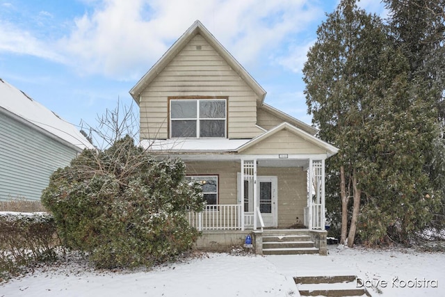 view of front of house featuring a porch