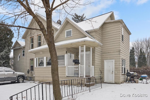 view of bungalow-style home