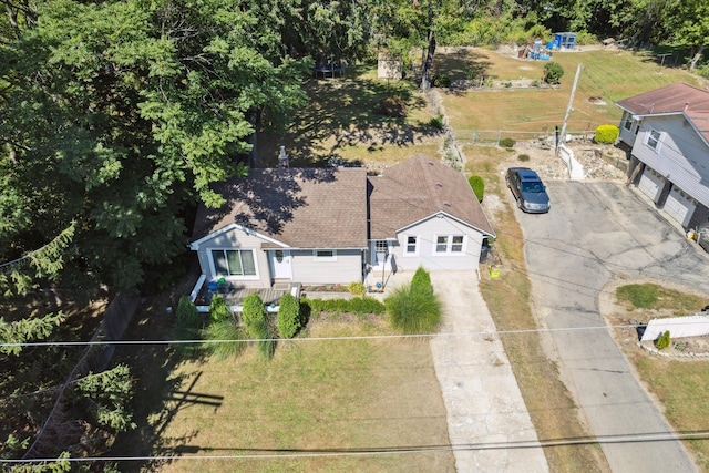 birds eye view of property